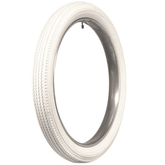 Coker Classic Cycle | Zig-Zag/Ribbed Tread | Clincher | All White | 28x3